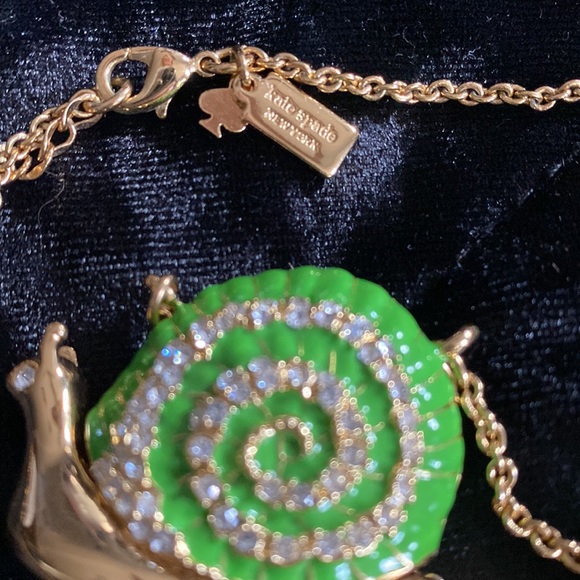 ♠️kate spade♠️ snail 🐌 long statement necklace - Picture 2 of 7
